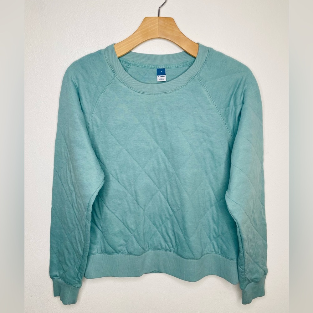 Old Navy Green Teal Long sleeve Sweatshirt Women’s Small